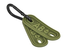 Battle Paramedic Rubber Velcro-On Patch, Black/Grey